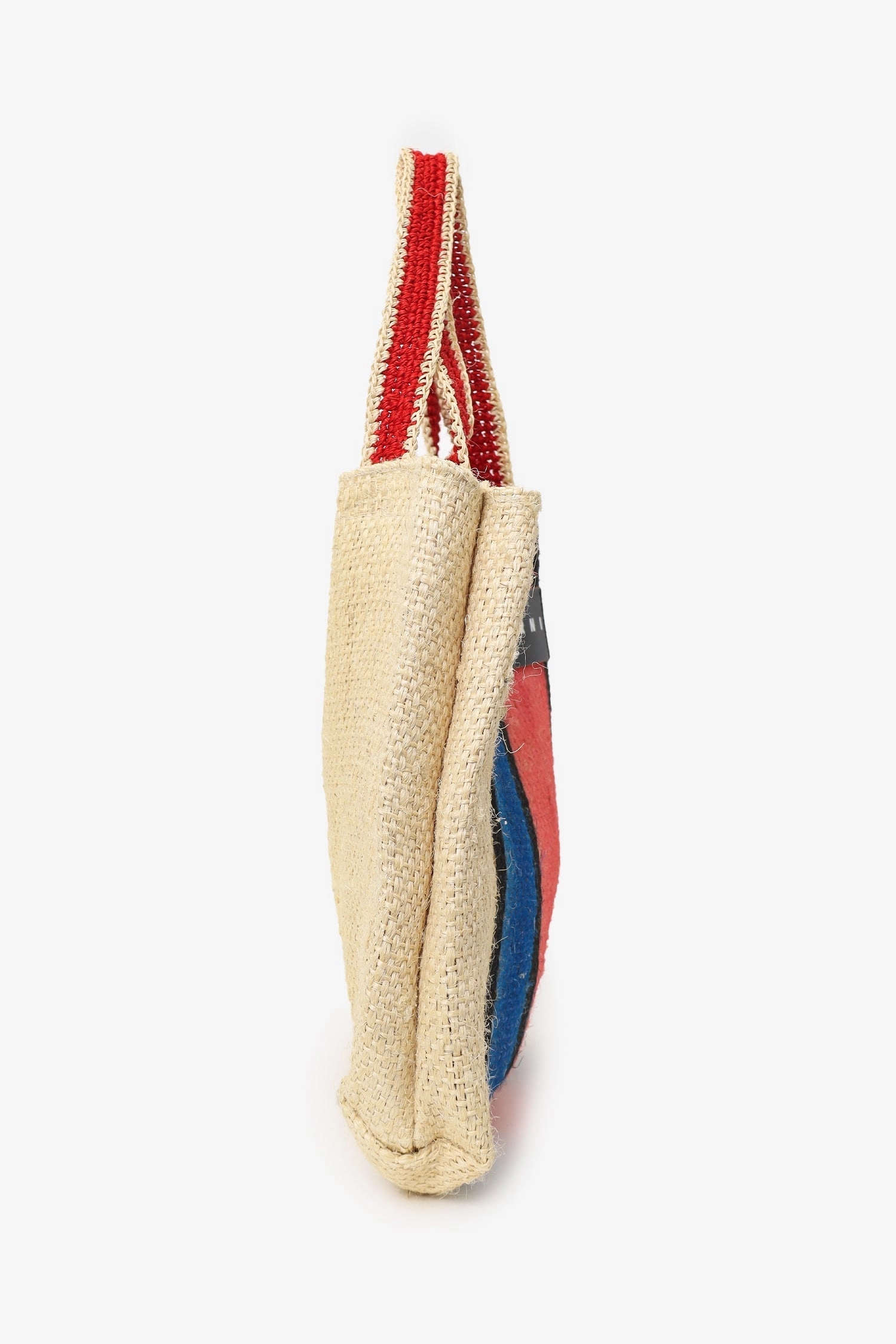 Marni Raffia Blue/Red Stripped Tote Bag (As Is)