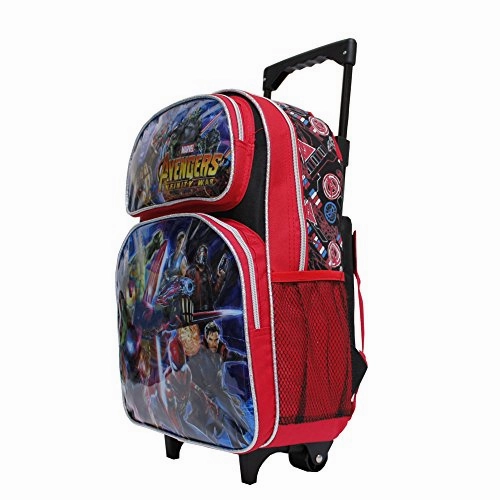Marvel Avengers Infinity War Black & Red Small 12" Boy's Rolling School Backpack
