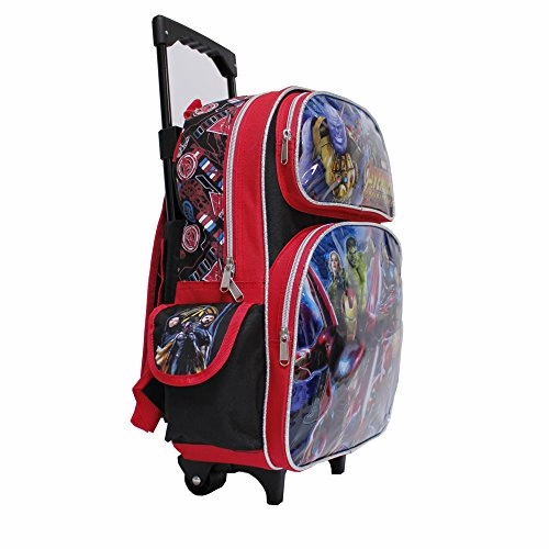 Marvel Avengers Infinity War Black & Red Small 12" Boy's Rolling School Backpack