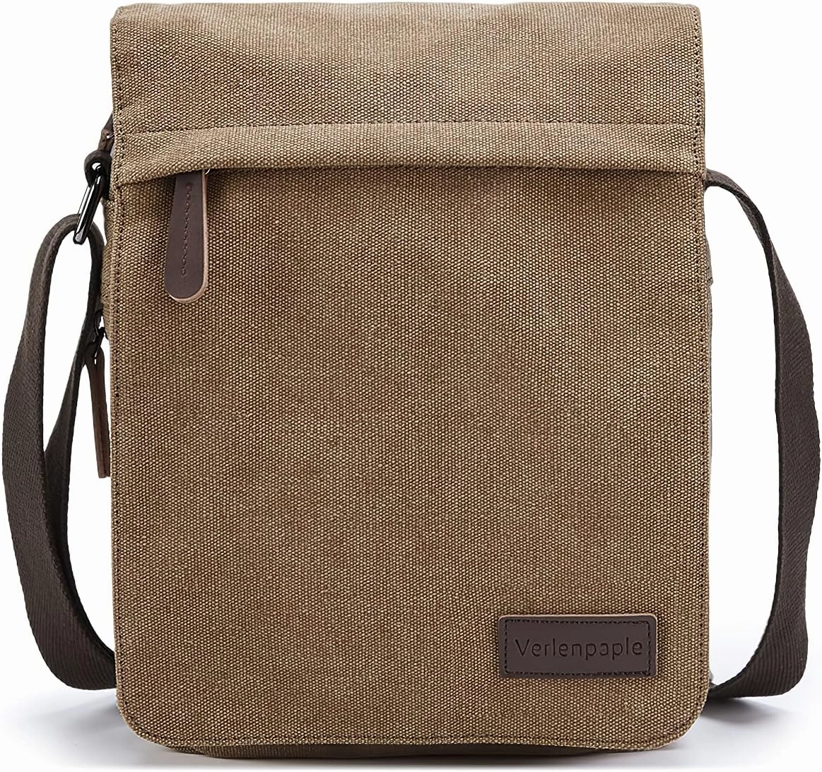 Men's Canvas Bag Shoulder Bags Small Travel Crossbody Bags Vintage Expansion Messenger Bag for Work Business
