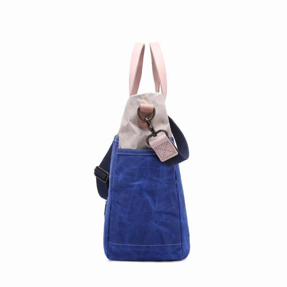 Men's Handbag, Oil Wax Canvas Bag, Simple Waterproof Bag, Casual Retro, Size: 28 34 18cm, Beige