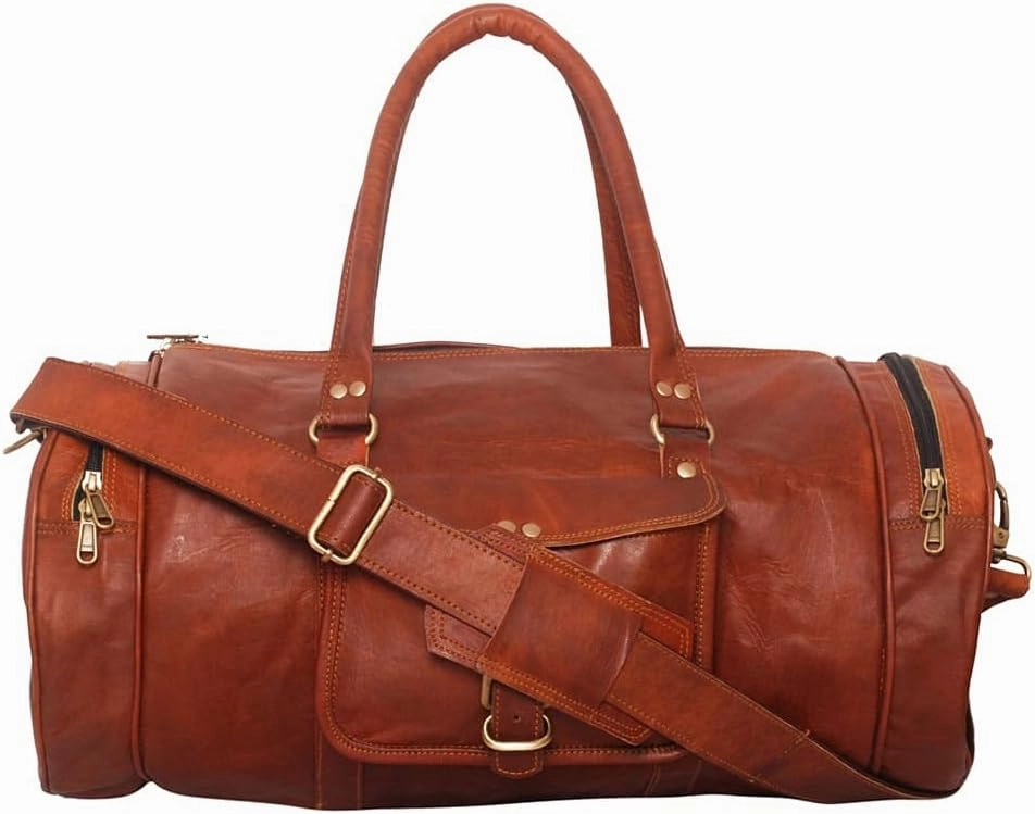 Men's Travel Bags, Brown, 21 inch