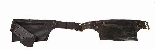 Mens Boys Vintage Leather Messenger Belt Sling School Belt Leather Pouch Messenger Belt Great