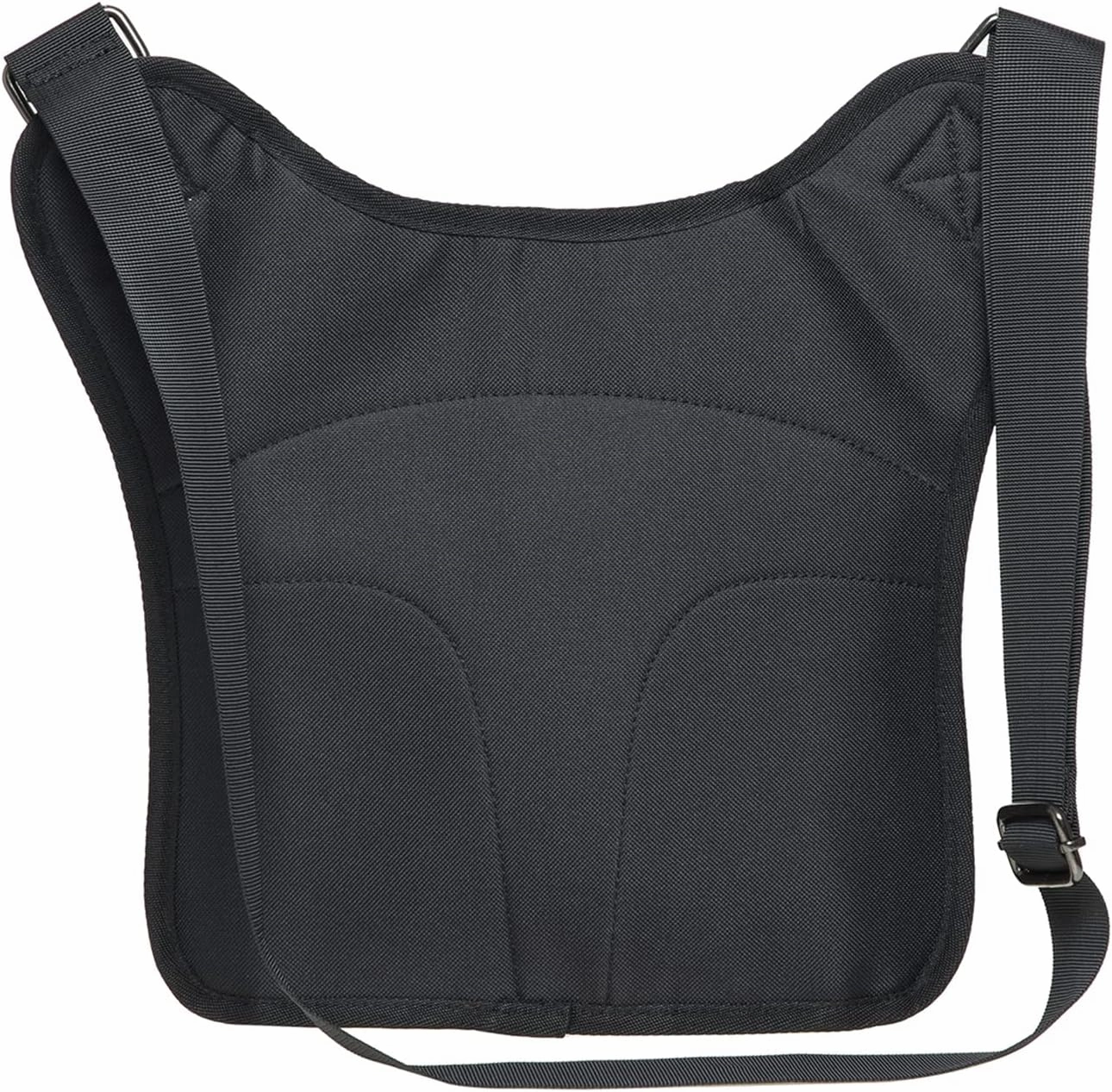 Mens Vintage Canvas Shoulder Messenger Bag Chest Leather Patchwork Messenger Bag