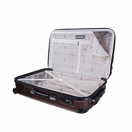 Mia Toro Italy Lustro Hardside 28 Inch Spinner Luggage, Gold