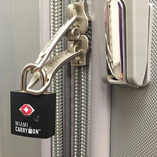 Miami CarryOn TSA Approved Padlock - TSA Keyed Luggage Lock, 0.9 Inch Wide - Pink