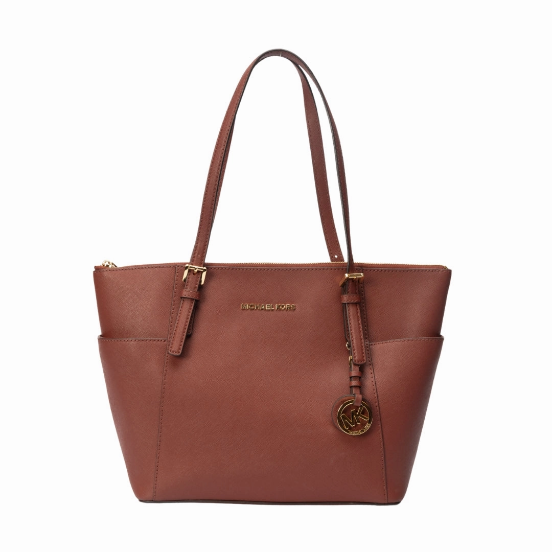 Michael Kors Crimson Red Jet Set Tote Bag