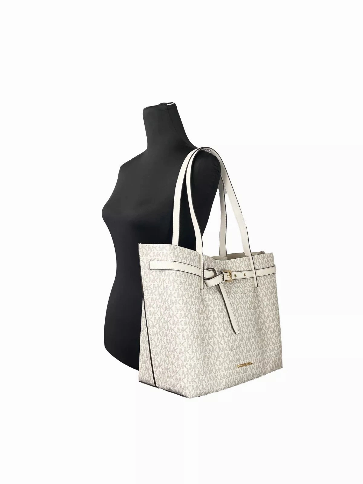 Michael Kors Emilia Large Signature PVC Tote Bag Purse Women's