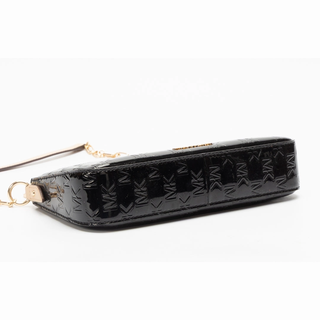 Michael Kors Empire Medium Patent Chain-Link Pochette