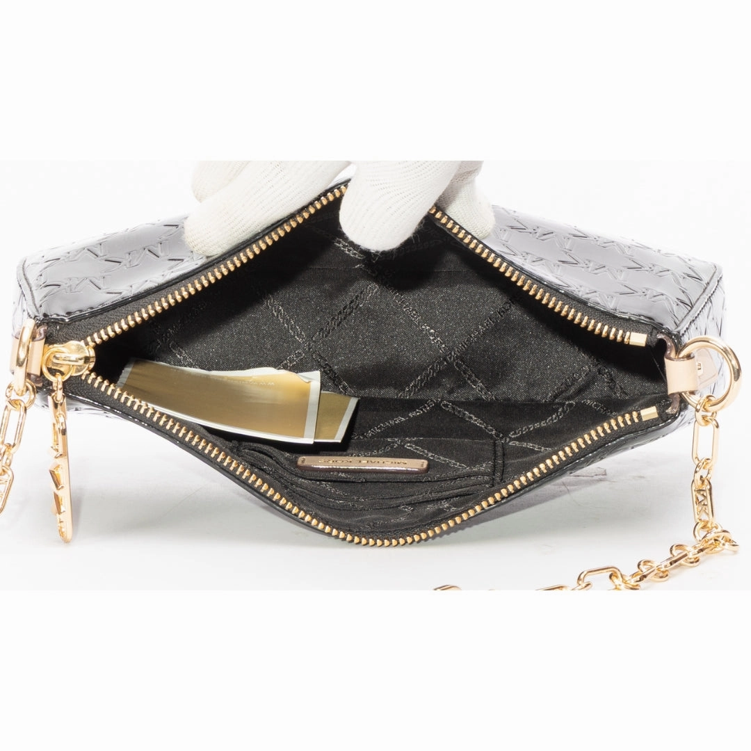 Michael Kors Empire Medium Patent Chain-Link Pochette