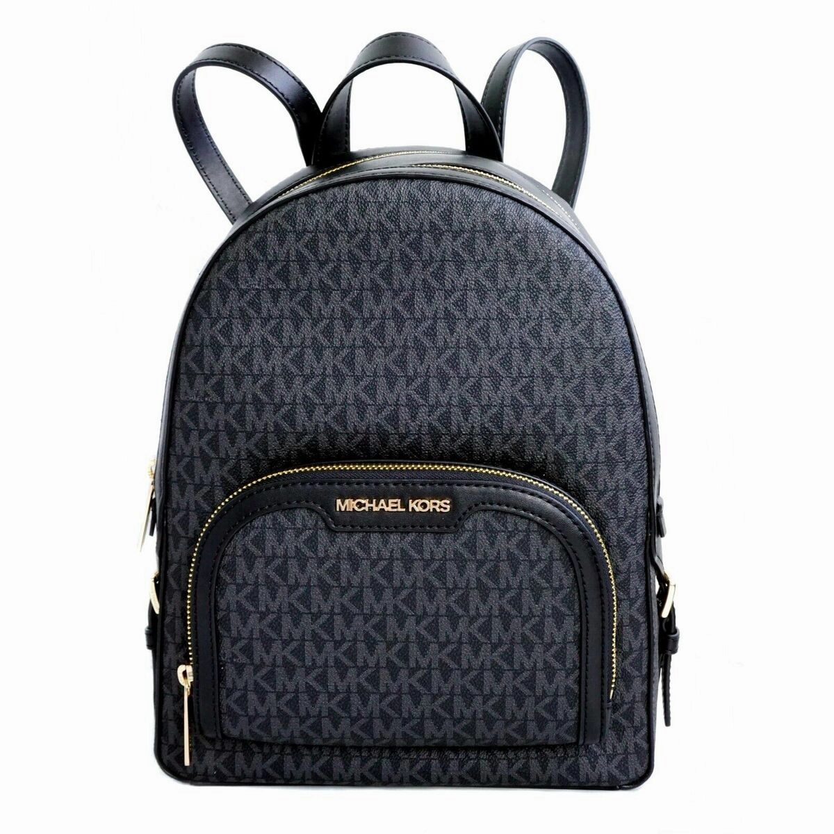 Michael Kors Jaycee Black Logo Backpack