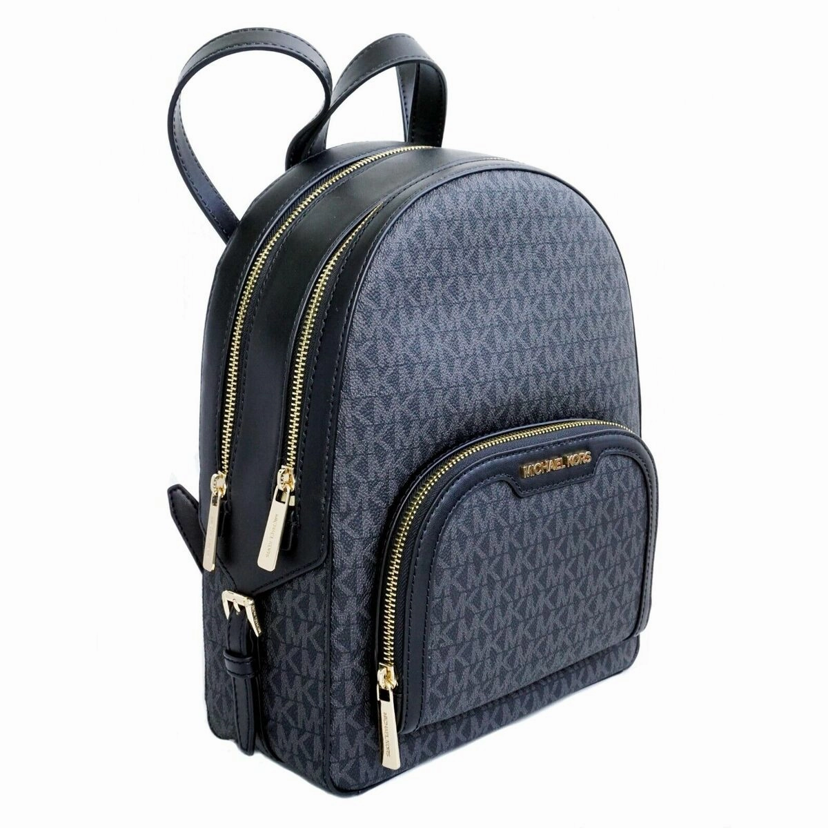 Michael Kors Jaycee Black Logo Backpack