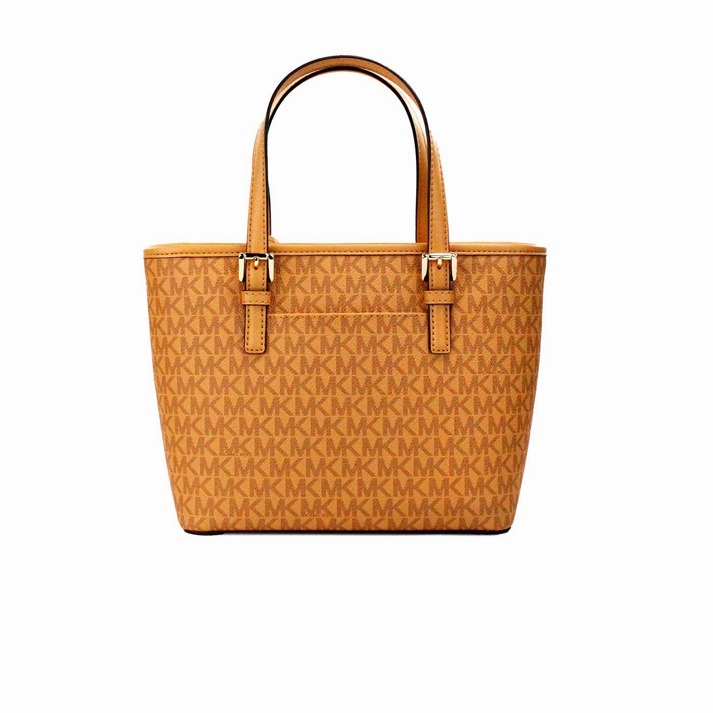 Michael Kors Jet Set Cider PVC Leather XS Carryall Top Zip Tote Bag Women's Purse