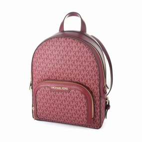 Michael Kors Mulberry Red Logo Backpack