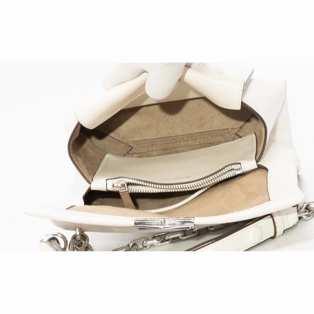 Michael Kors Optic White Cece Medium Cross Body Bag