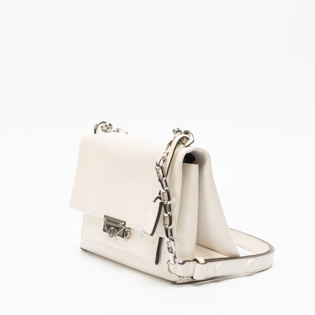 Michael Kors Optic White Cece Medium Cross Body Bag
