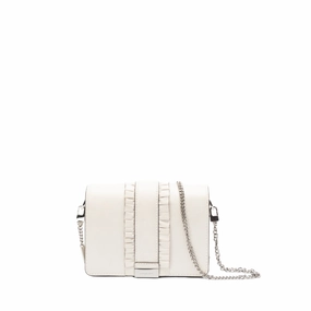 Michael Kors Optic White Jade Medium Clutch