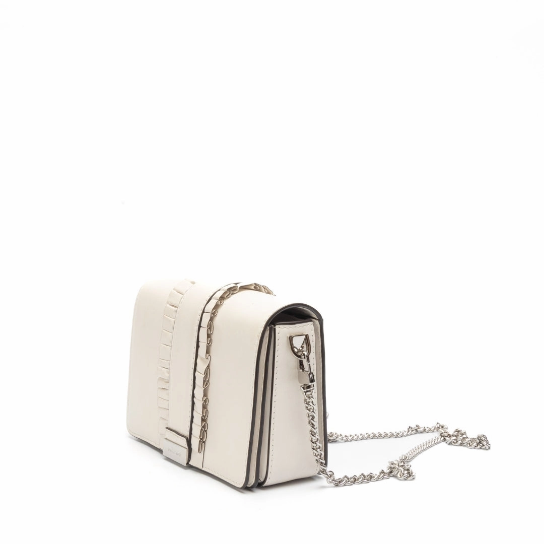Michael Kors Optic White Jade Medium Clutch