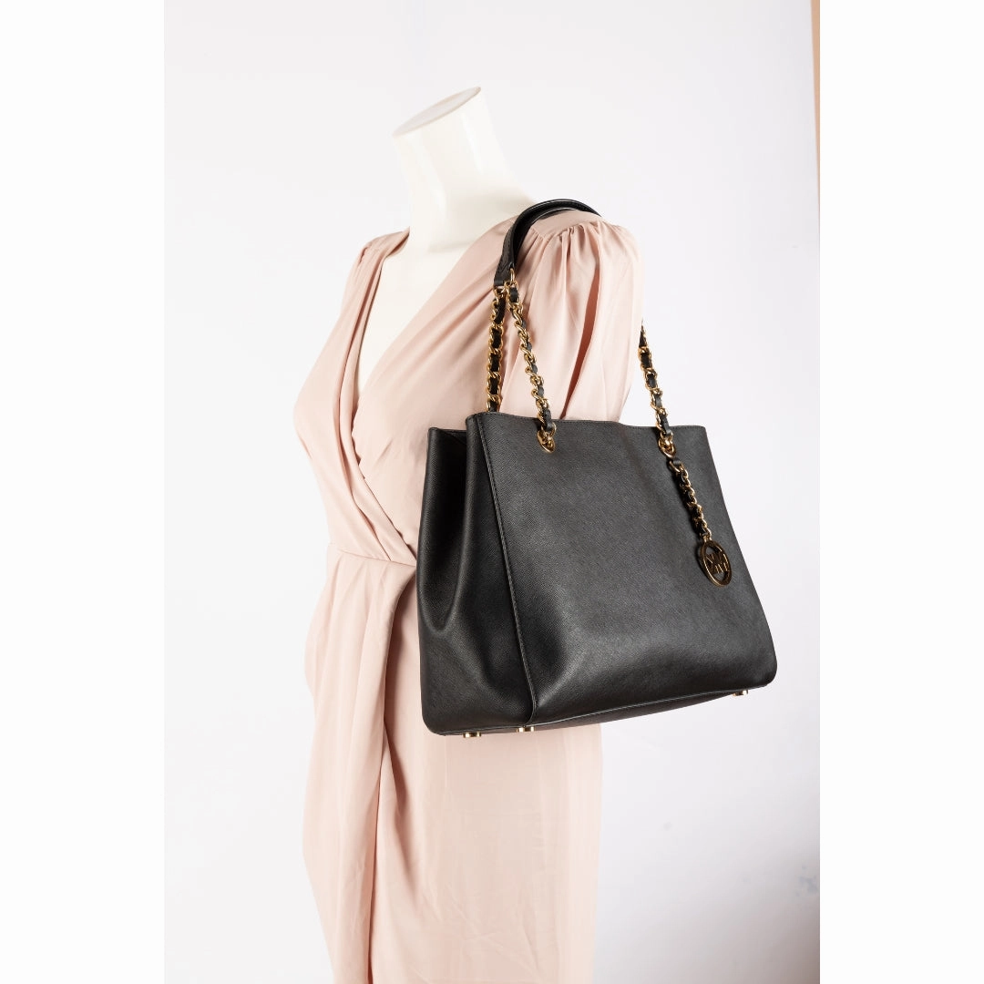 Michael Kors Susannah Large Saffiano Leather Shoulder Bag