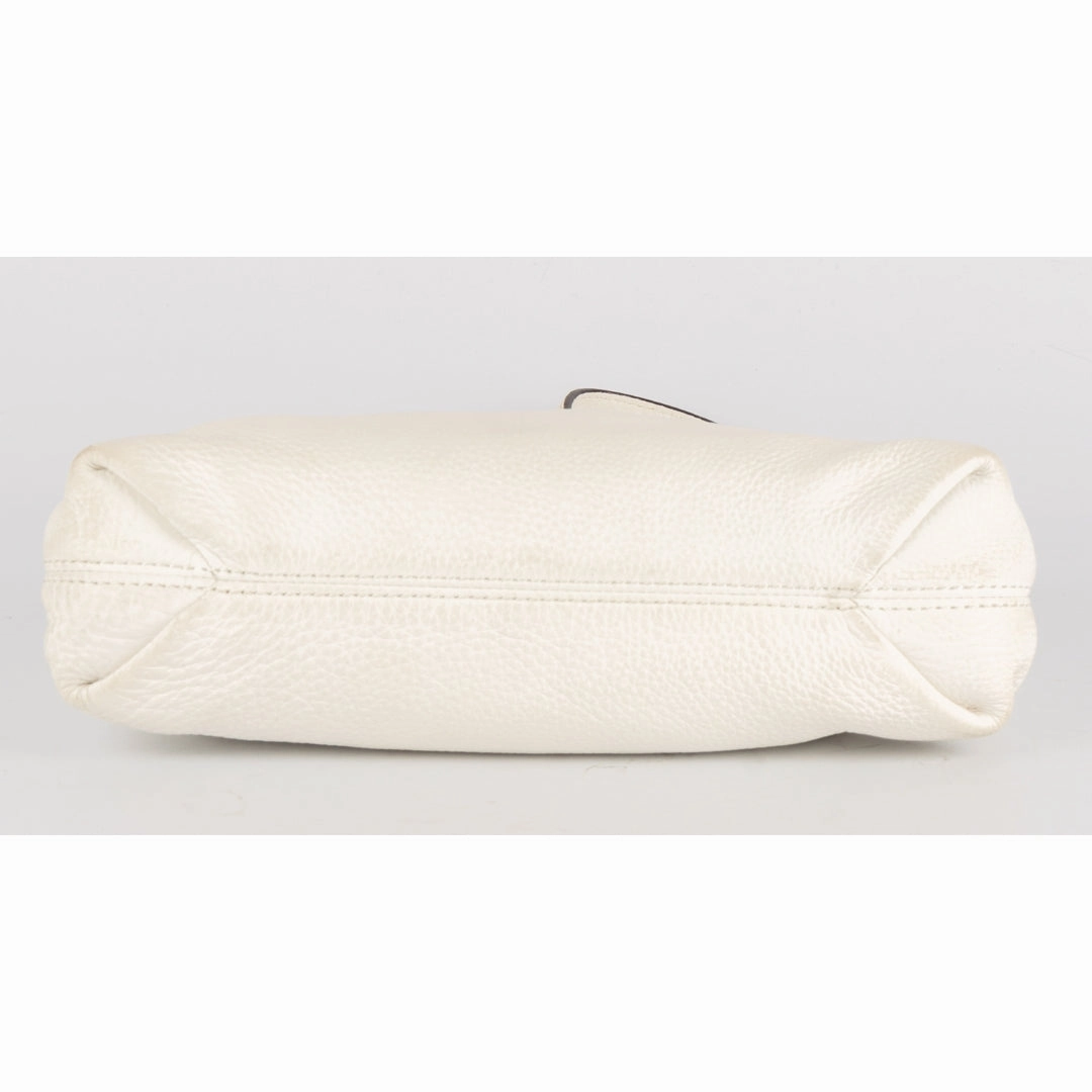 Michael Kors White Leather Jet Set Chain Shoulder Bag