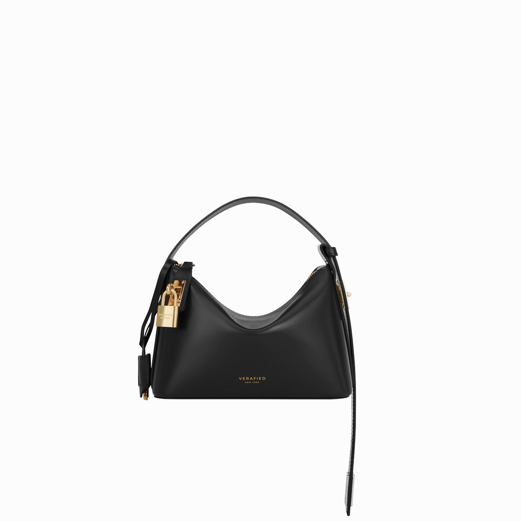 Mini Gold Black Hobo Bag