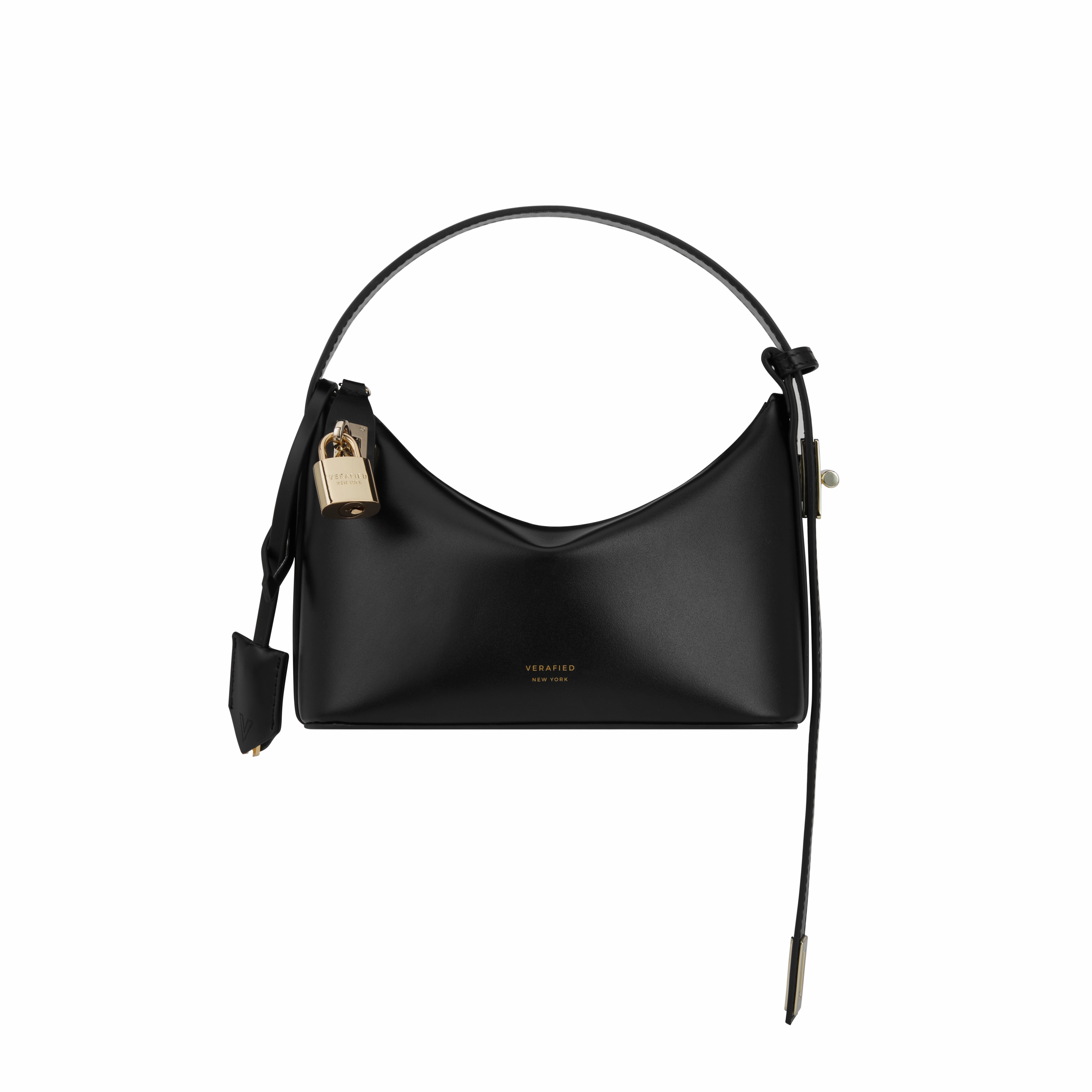 Mini Gold Black Hobo Bag