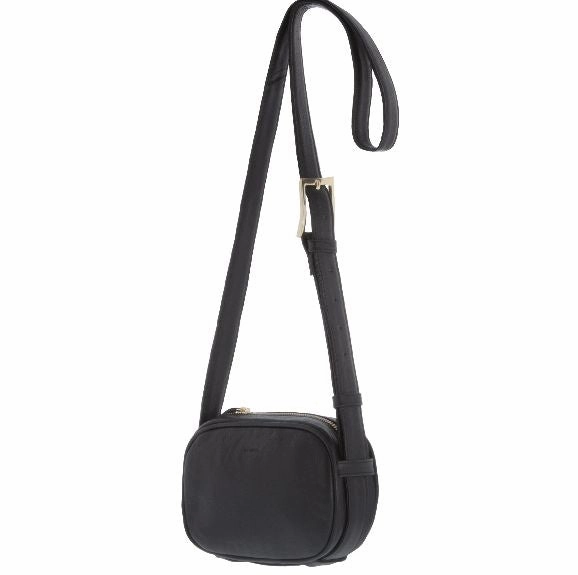 MONIQUE LEATHER ANJA CAMERA CROSSBODY/SHOULDER BAG