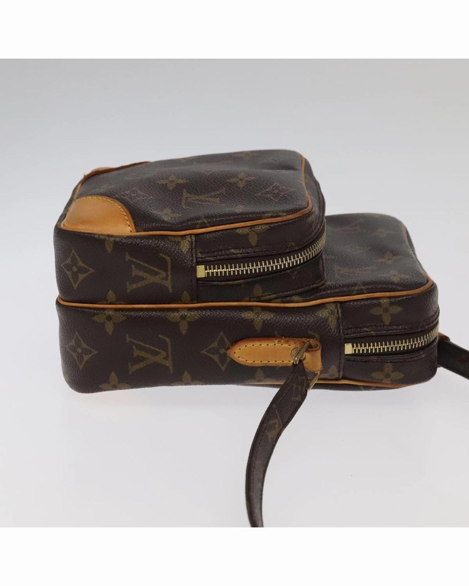 Monogram Canvas Shoulder Bag with Adjustable Strap