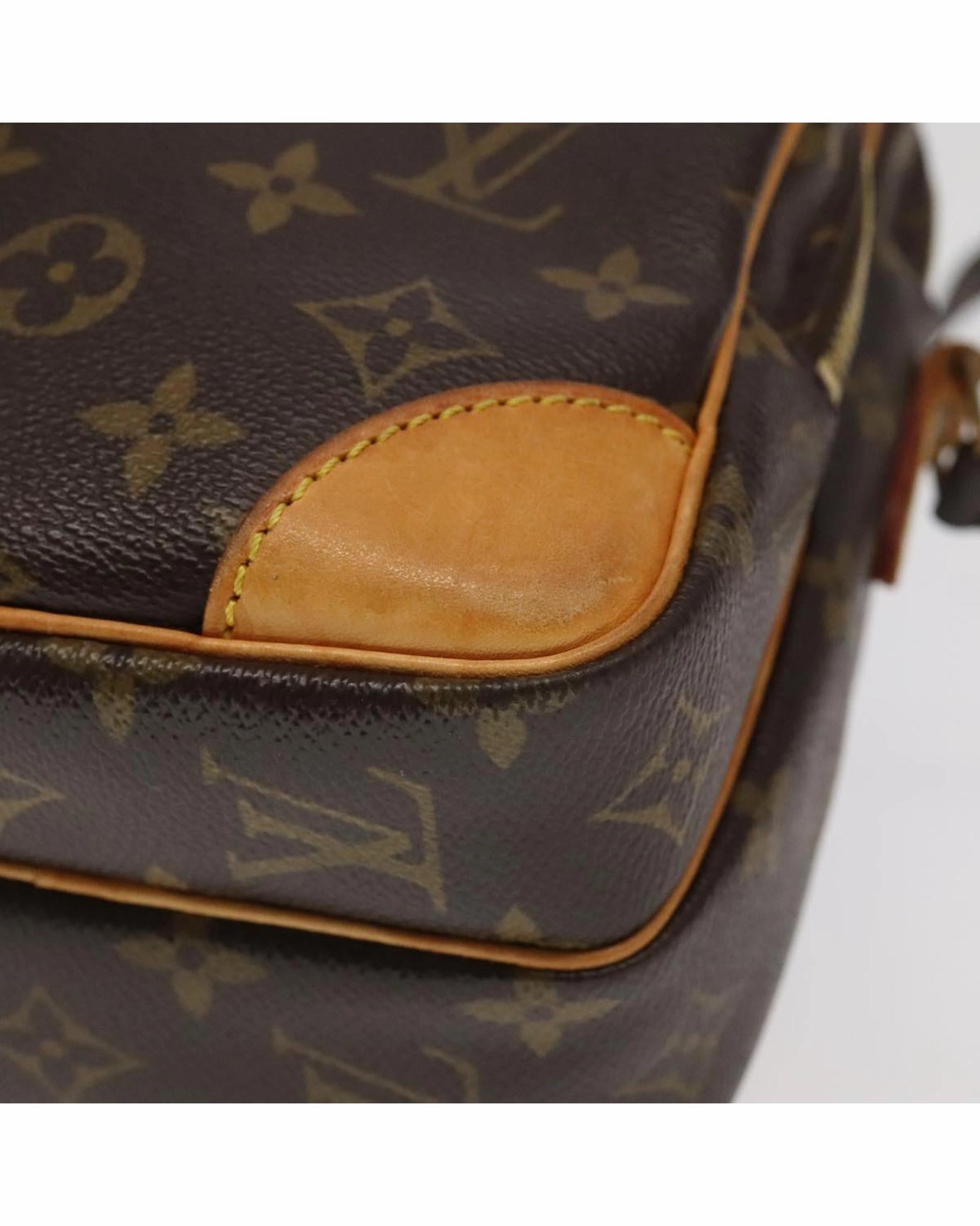 Monogram Canvas Shoulder Bag with Adjustable Strap