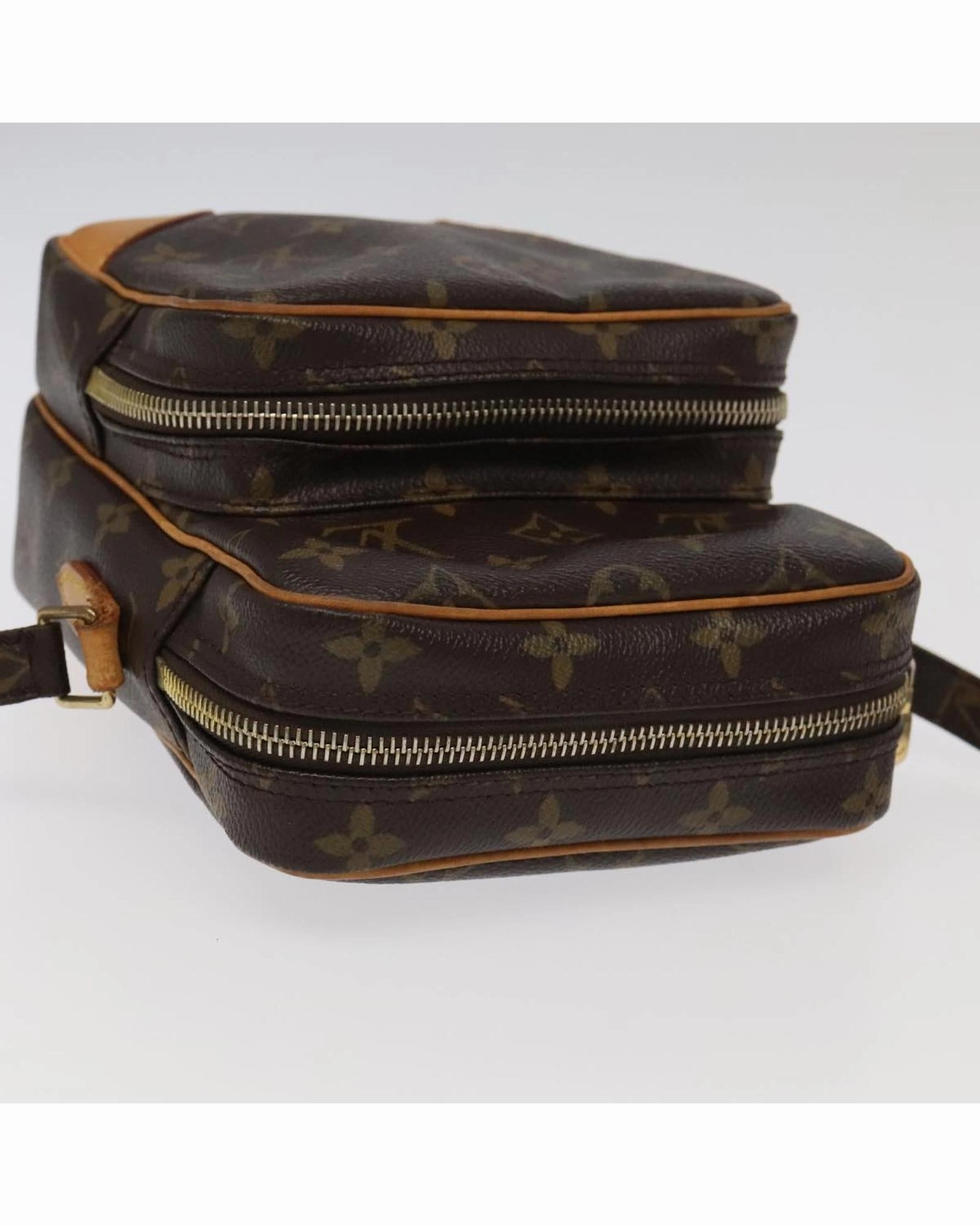 Monogram Canvas Shoulder Bag with Adjustable Strap