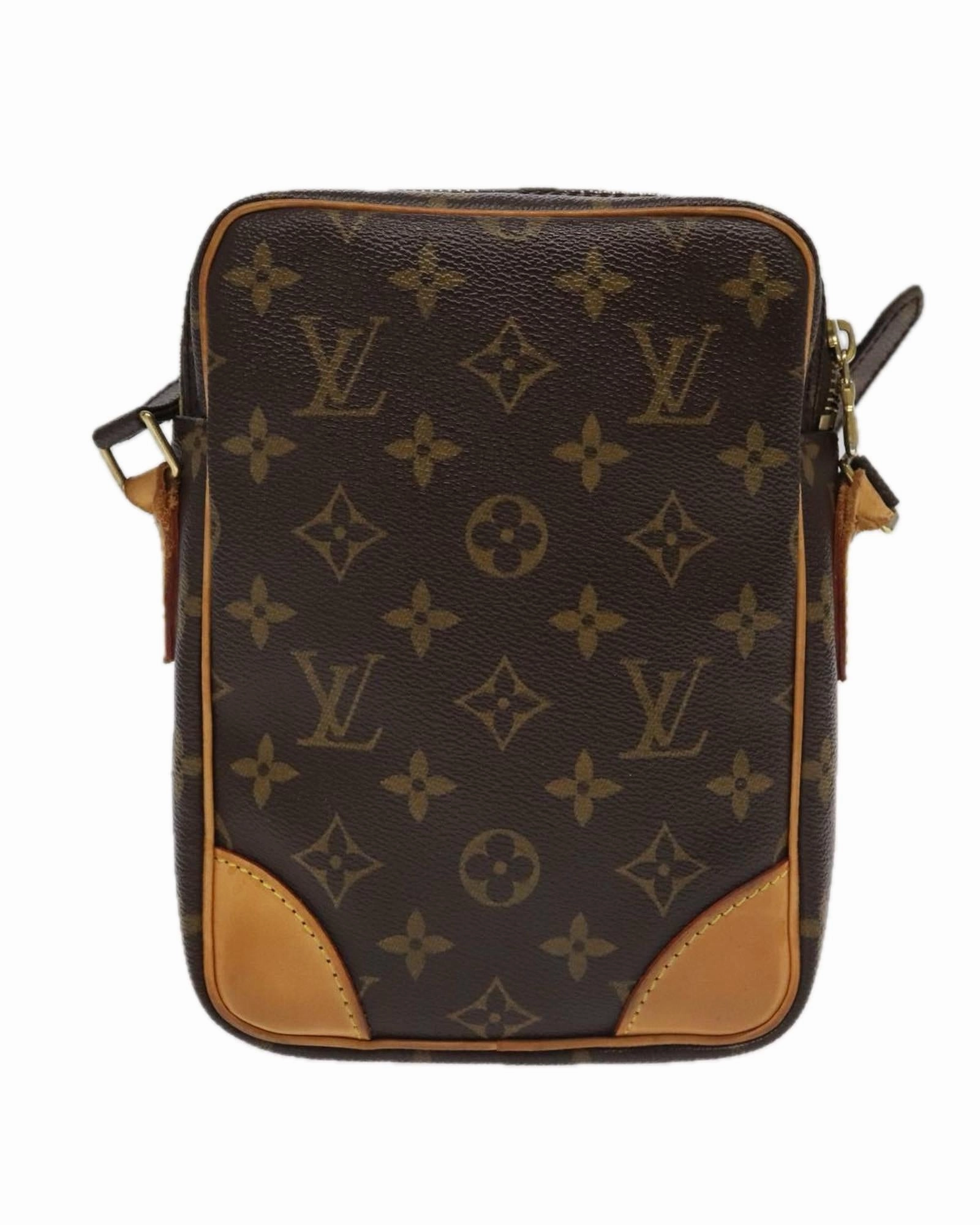 Monogram Canvas Shoulder Bag with Adjustable Strap