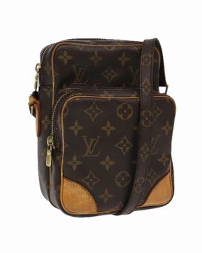 Monogram Canvas Shoulder Bag with Adjustable Strap