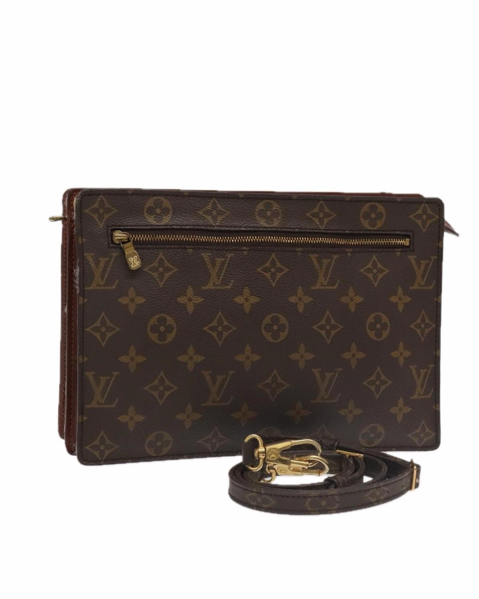 Monogram Canvas Shoulder Bag with Strap