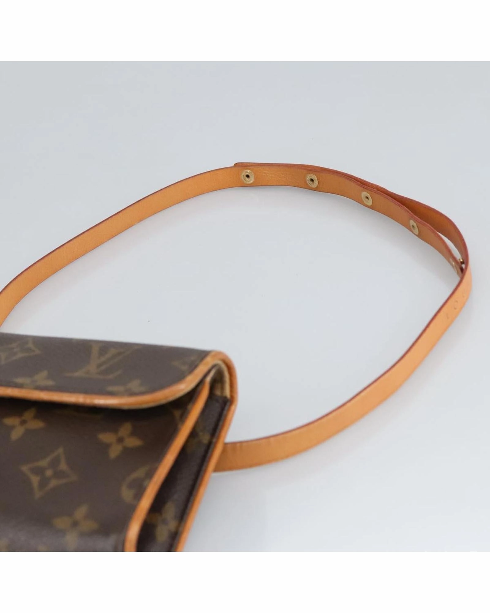 Monogram Canvas Waist Bag with Adjustable Shoulder Strap