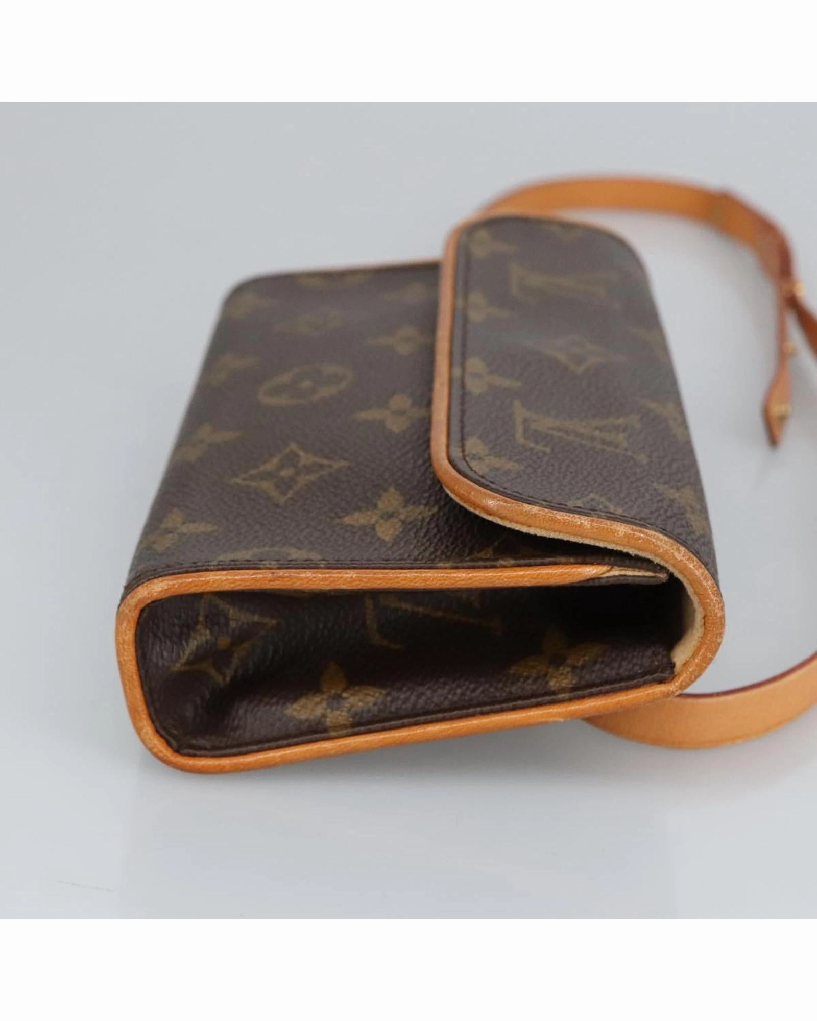 Monogram Canvas Waist Bag with Adjustable Shoulder Strap