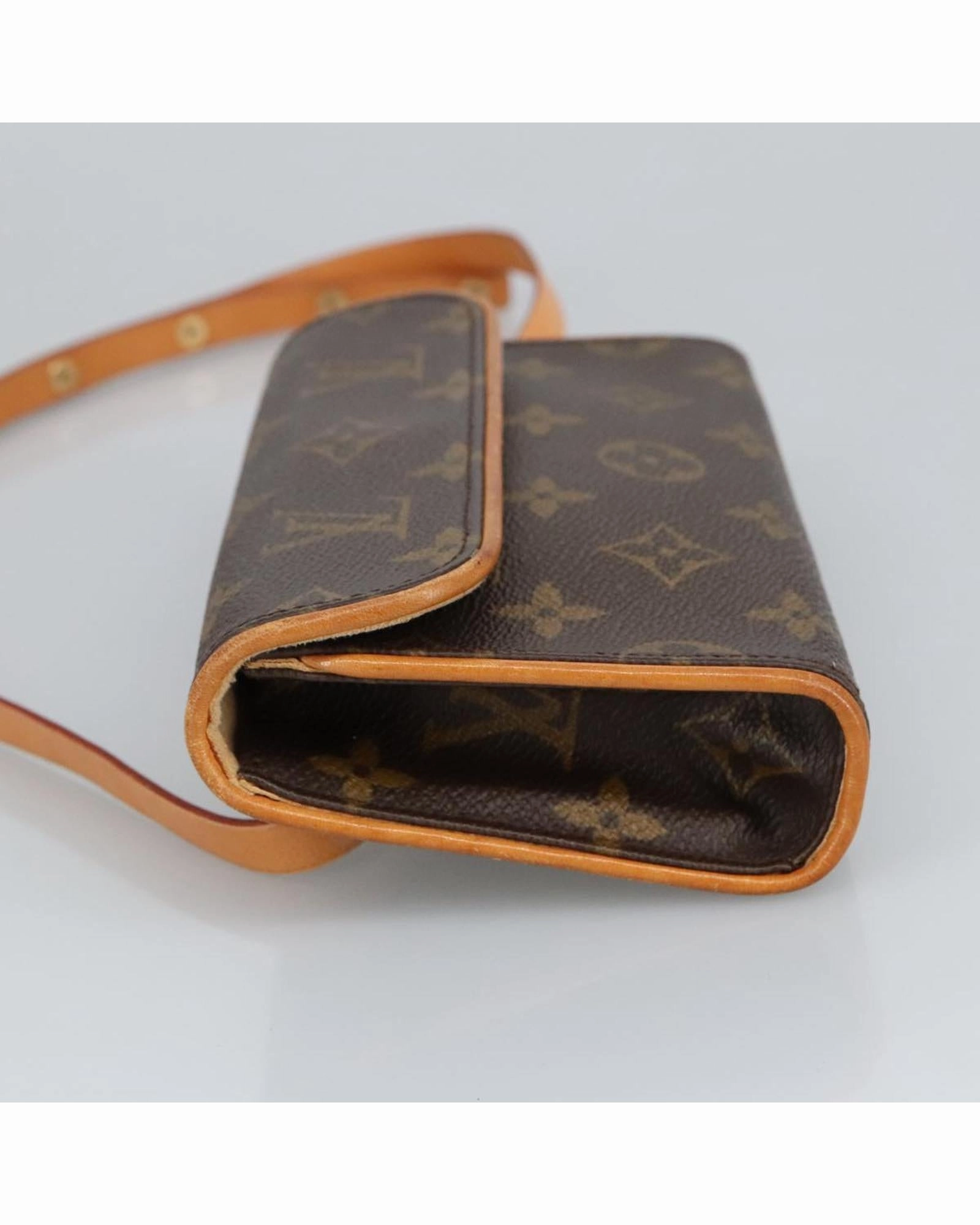 Monogram Canvas Waist Bag with Adjustable Shoulder Strap