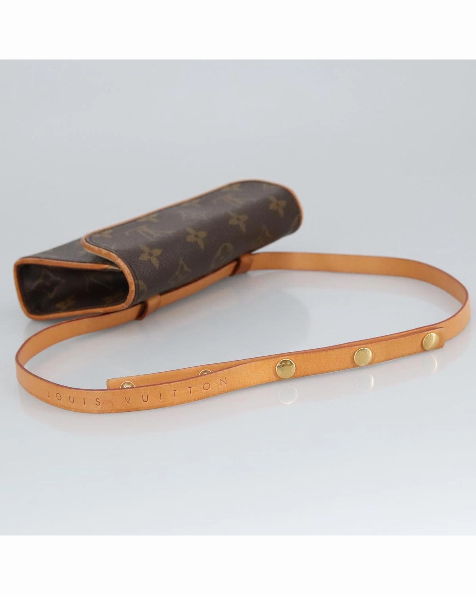 Monogram Canvas Waist Bag with Adjustable Shoulder Strap