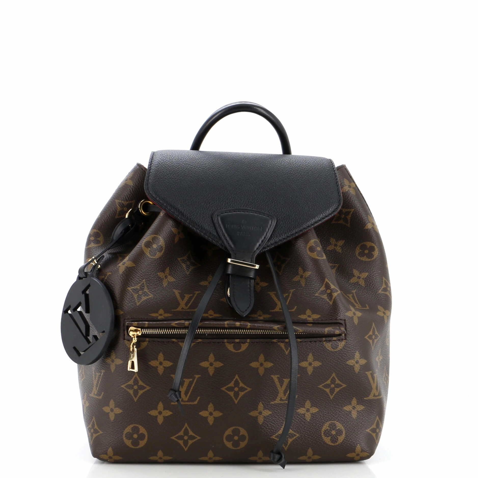 Montsouris NM Backpack Monogram Canvas with Leather PM