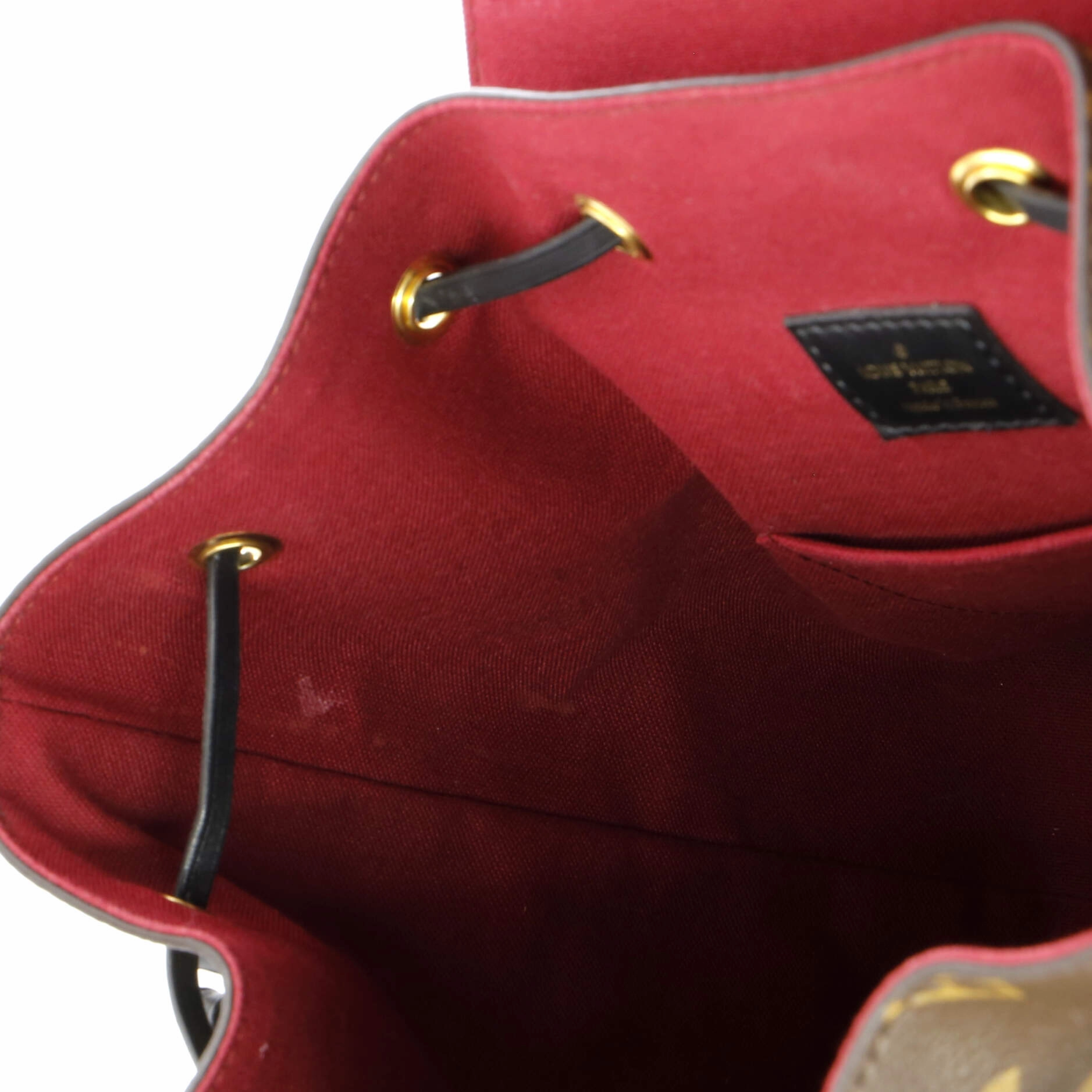 Montsouris NM Backpack Monogram Canvas with Leather PM