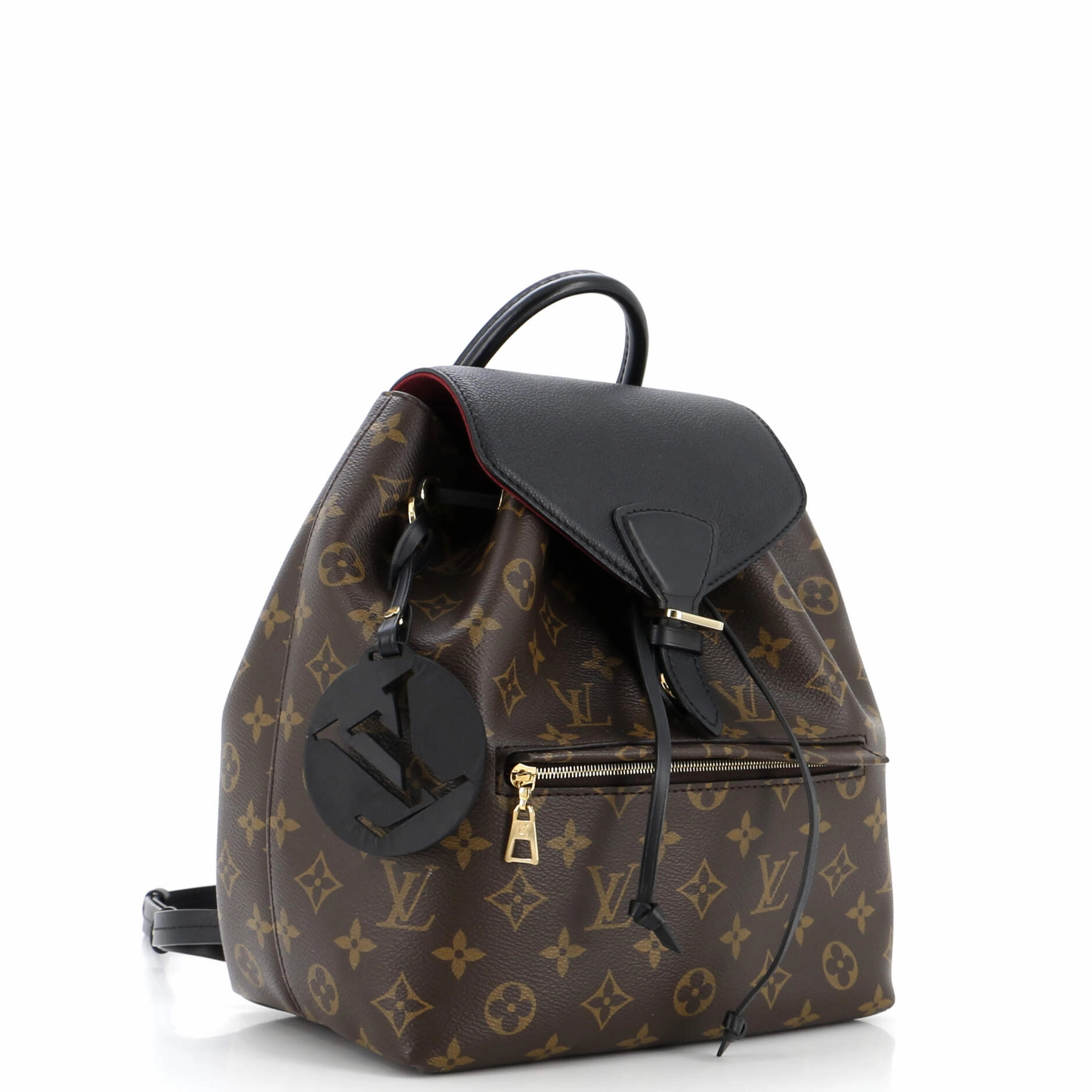 Montsouris NM Backpack Monogram Canvas with Leather PM