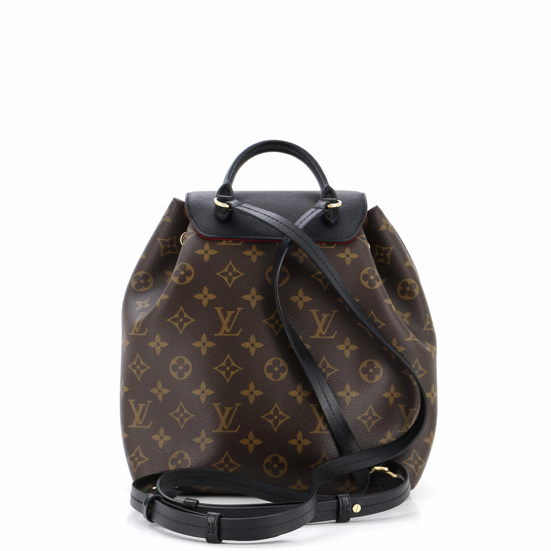 Montsouris NM Backpack Monogram Canvas with Leather PM