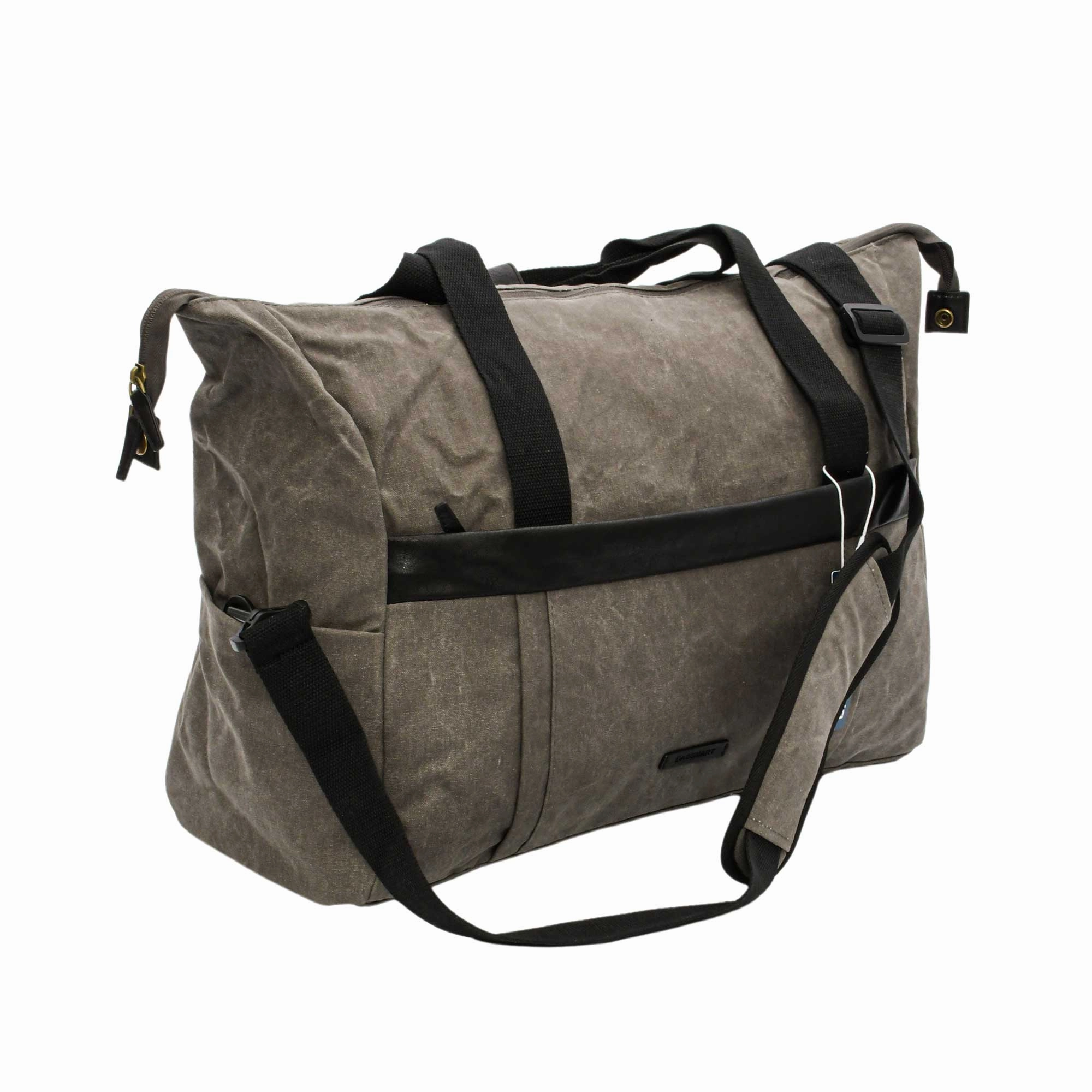 Mosafer Bag-smart Light Grey Duffle Canvas, Size: 51X33X23cm