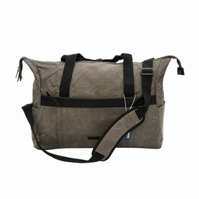 Mosafer Bag-smart Light Grey Duffle Canvas, Size: 51X33X23cm