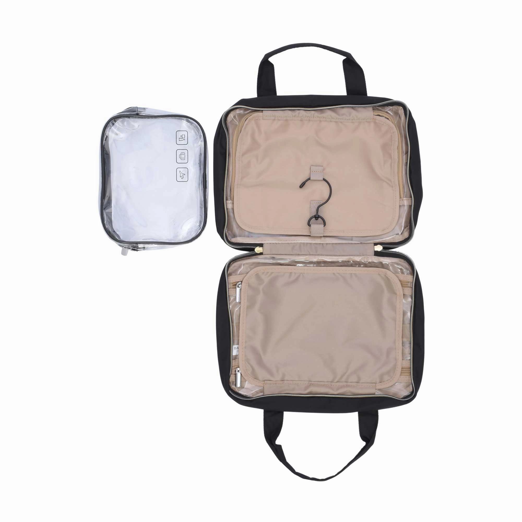 Mosafer Bag-smart Polyester Black Cosmetic Bag, Size: 31X10X23cm