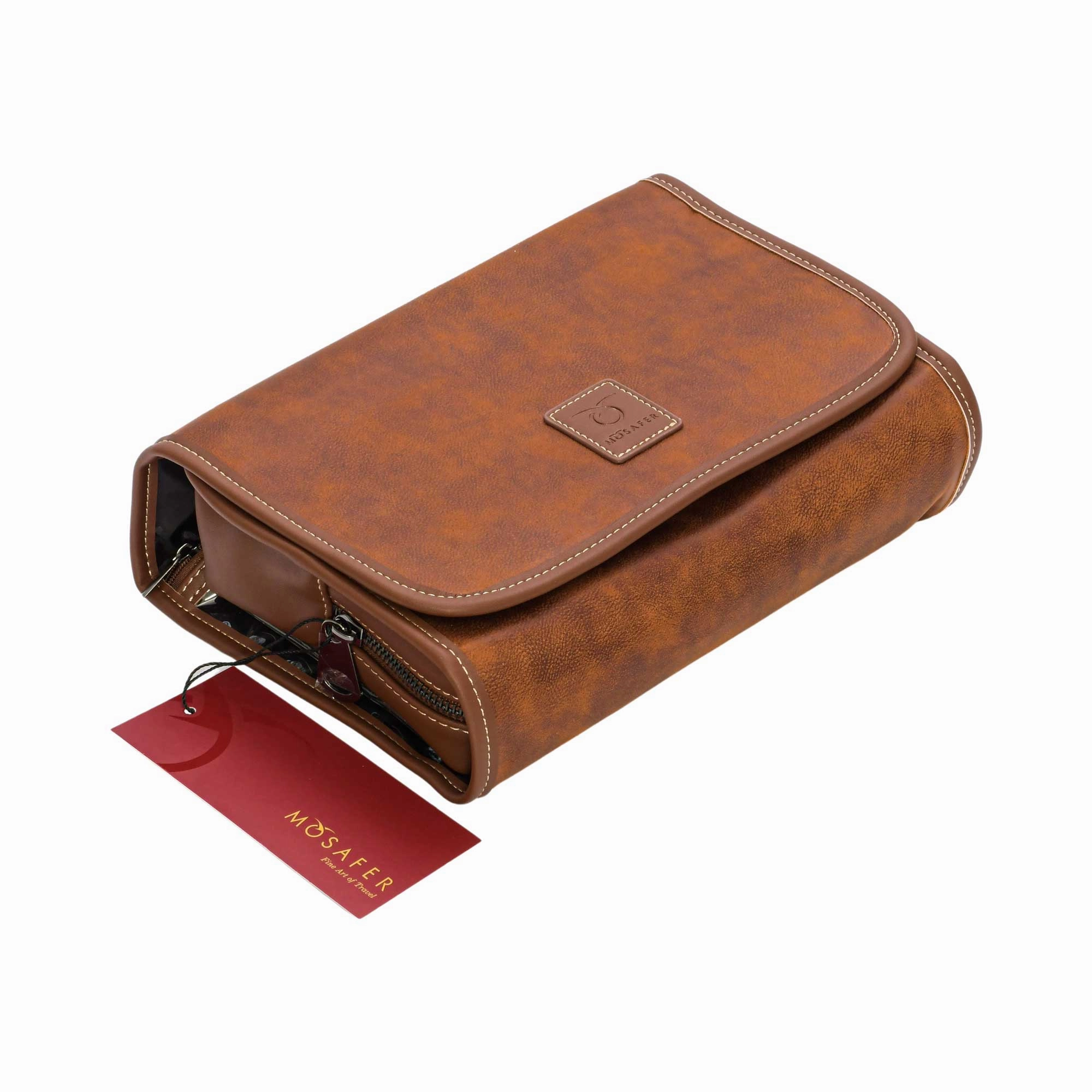 Mosafer Men's Seasonal Collection Brown Hanging Toiletry 23X17X14cm