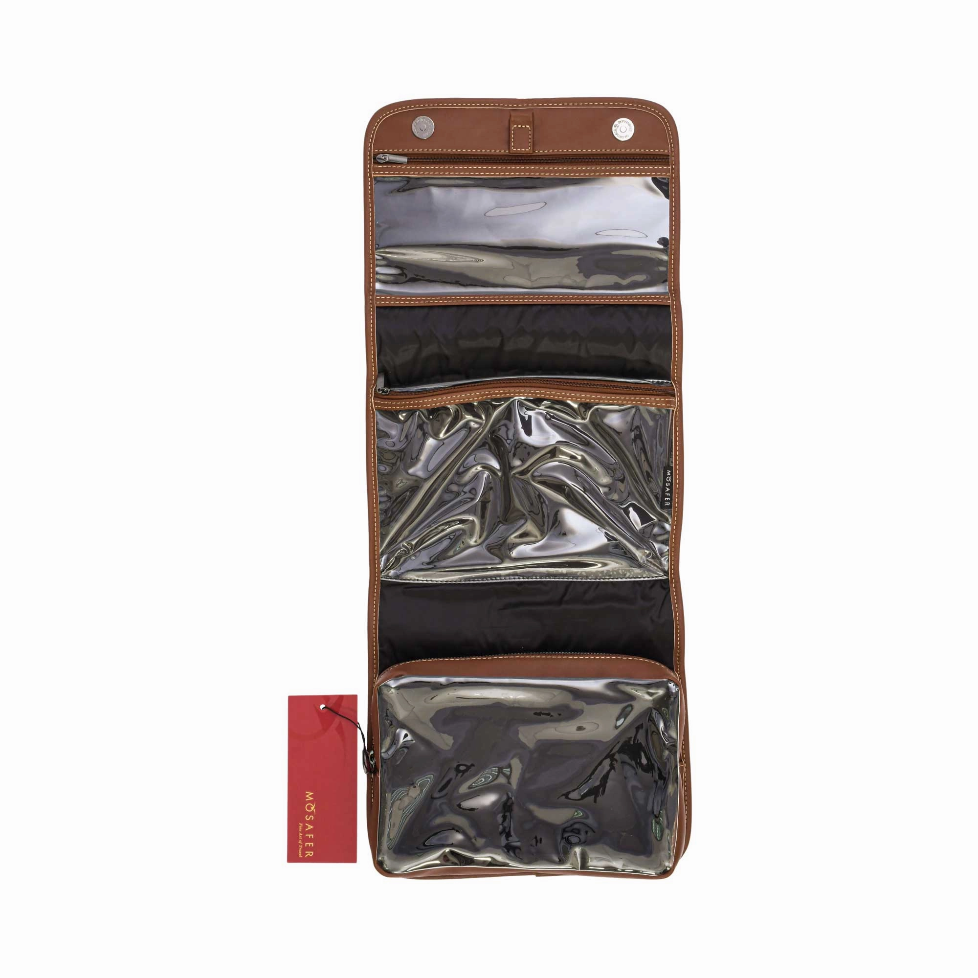 Mosafer Men's Seasonal Collection Brown Hanging Toiletry 23X17X14cm