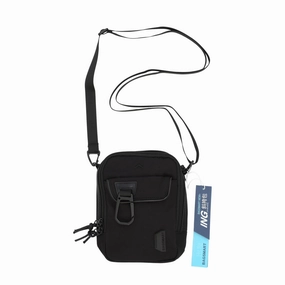 Mosafer Polyester Black Crossbody Bag, Size: 16X5.5X20.5cm