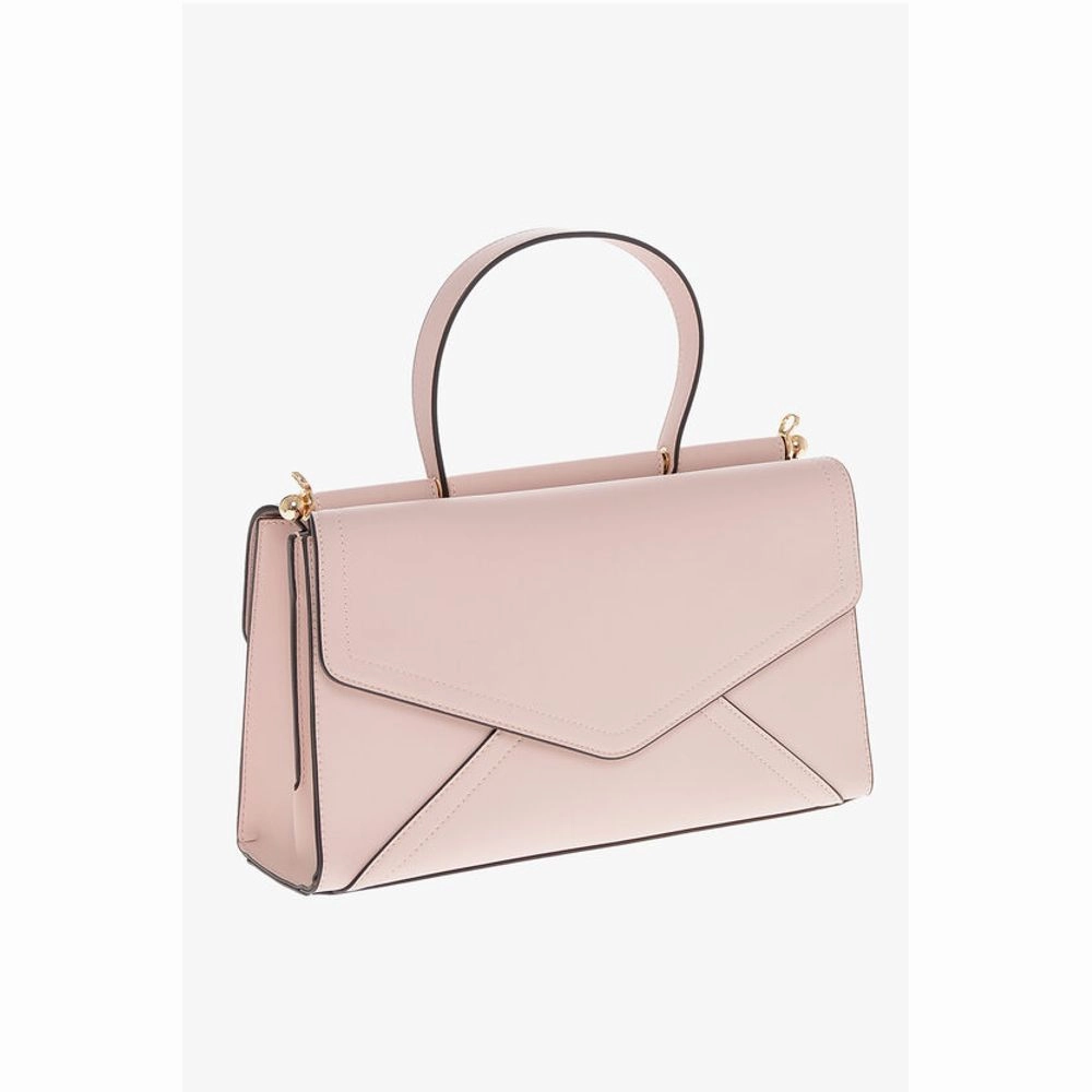 Moschino LOVE Faux Leather Envelope Bag with Removable Shoulder Women's Strap