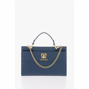 Moschino LOVE Solid Color bag with Removable Faux Fur Women's Handle