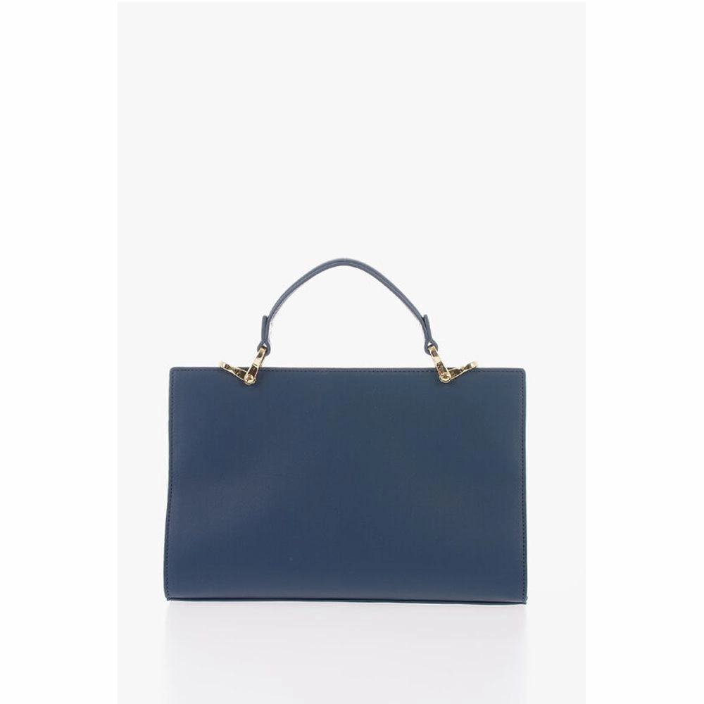 Moschino LOVE Solid Color bag with Removable Faux Fur Women's Handle